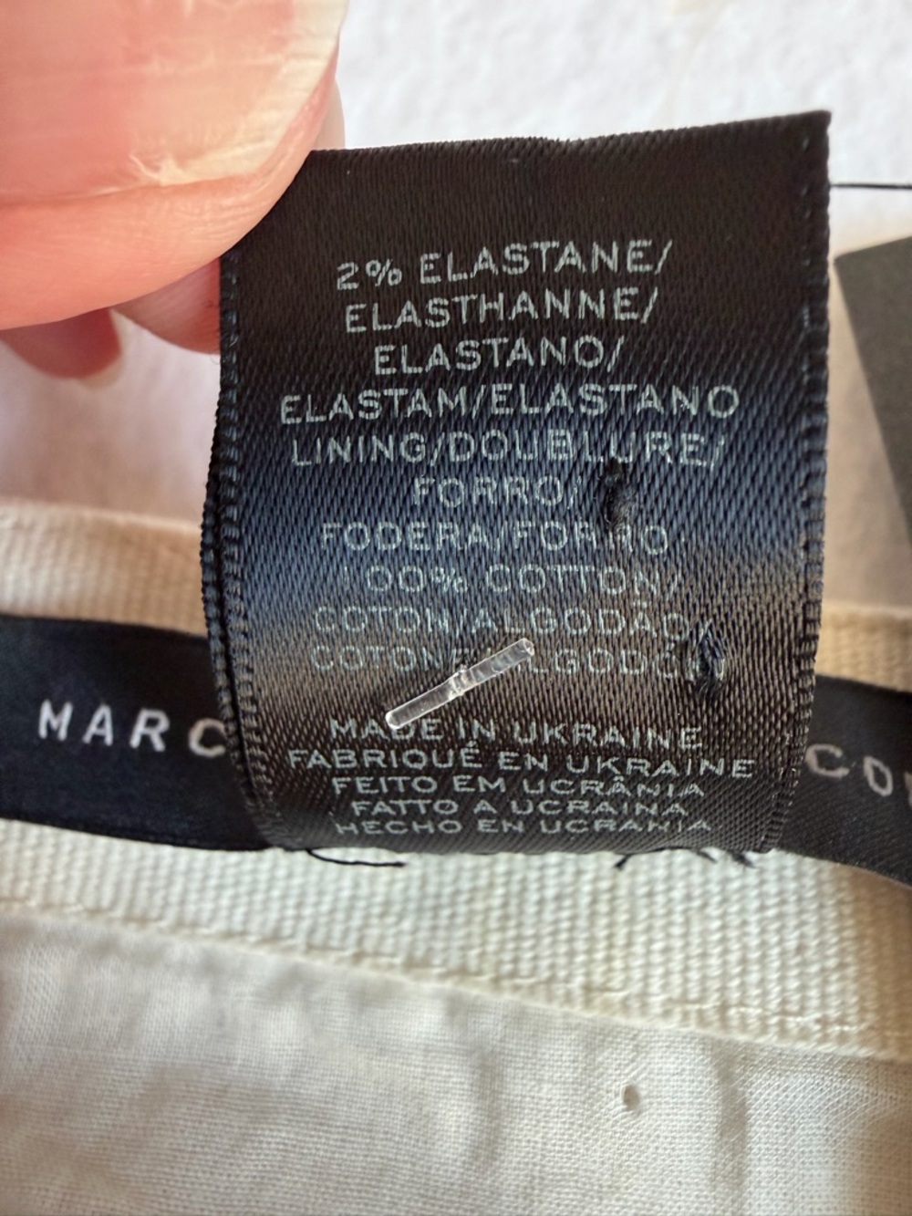 Marc by Marc Jacobs NWT Fold Front Mini Skirt Size 4 Talc $478 Retail - Picture 5 of 15